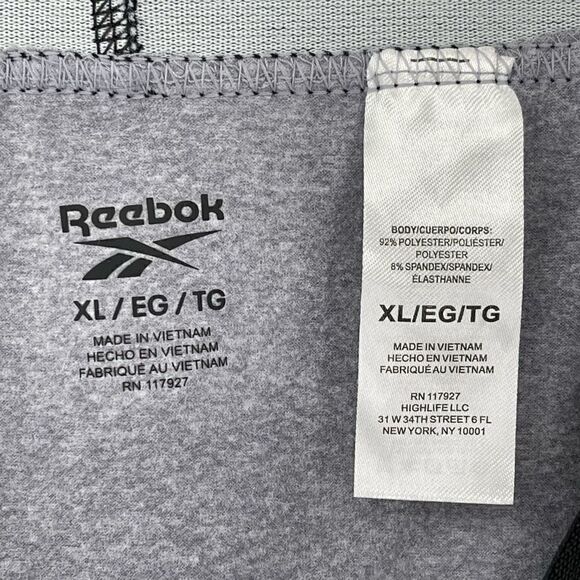 Reebok Conditioning Compression Tight Pants Men‎ XL Gray Workout Gym Training - Picture 3 of 4